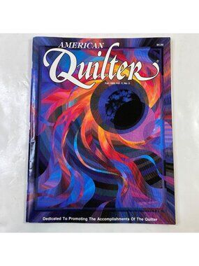 Vintage American Quilter Magazine Fall 1989 Crafty Comical Quilting Collectors E